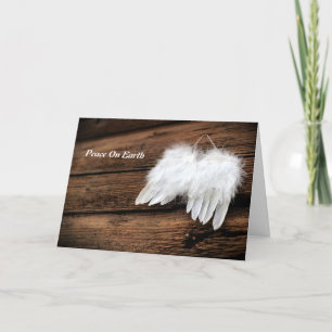 Angel Wings Folded Holiday Card