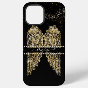 Angel Wings Gold Diamond Jewel Girly Chic iPhone 12 Pro Max Case