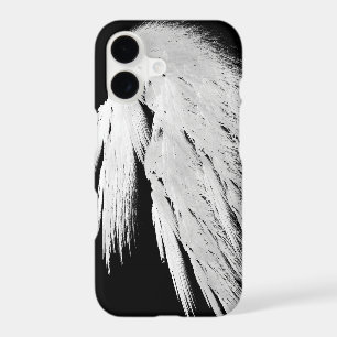 ANGEL WINGS Grey Touched Feathers Right Custom