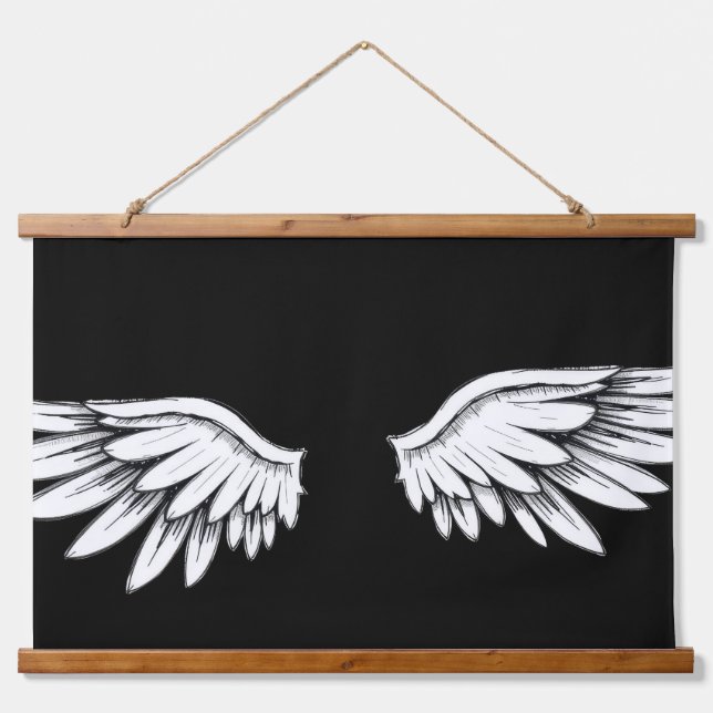 angel wings hanging tapestry (Front)