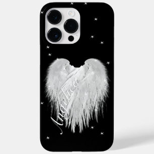 ANGEL WINGS Heart Black Starry Night Case-Mate iPhone 14 Pro Max Case