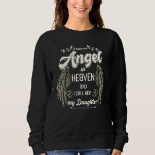 Angel Wings Heaven Daughter Funeral Memorial Remem Sweatshirt