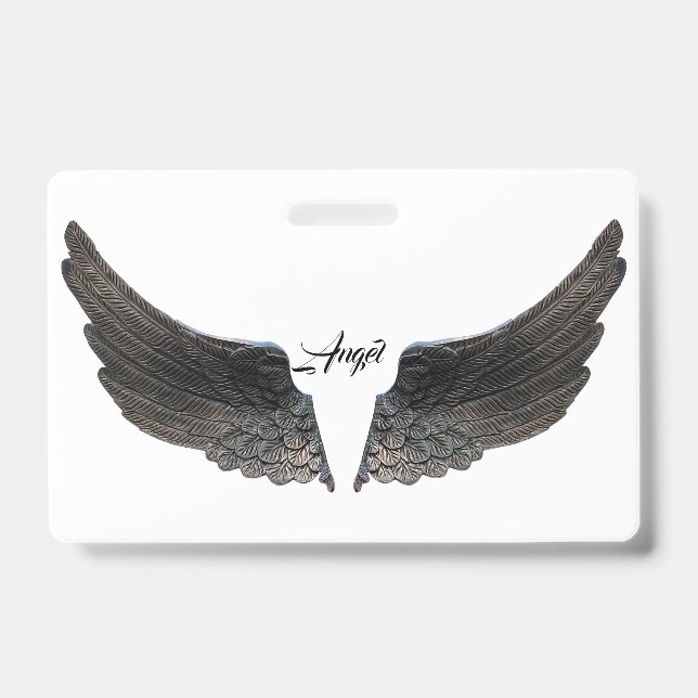 Angel Wings Keepsake Memory Love Destiny Destiny's ID Badge (Front)
