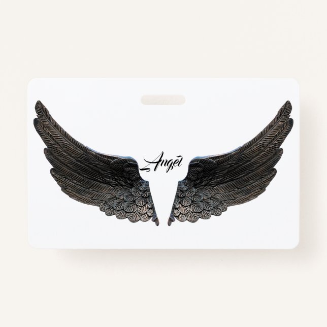Angel Wings Keepsake Memory Love Destiny Destiny's ID Badge (Front)