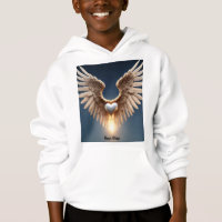 Angel Wings Kids' Pullover Hoodie