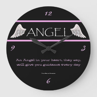 Angel Wings Large Wall Large Clock