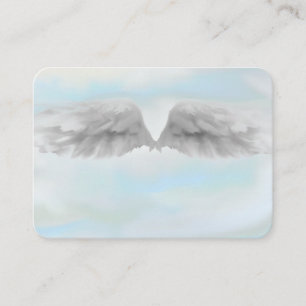 Angel Wings Light, Spiritual, Reiki, business card