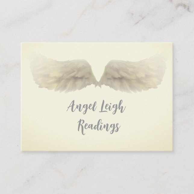 Angel Wings Light, Spiritual, Reiki, business card (Front)
