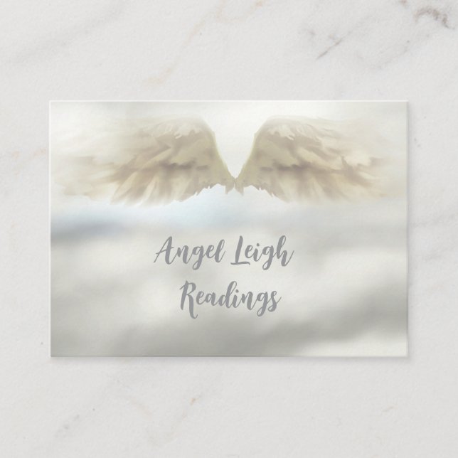 Angel Wings Light, Spiritual, Reiki, business card (Front)