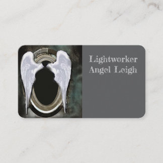 Angel Wings Light, Spiritual, Reiki, business card