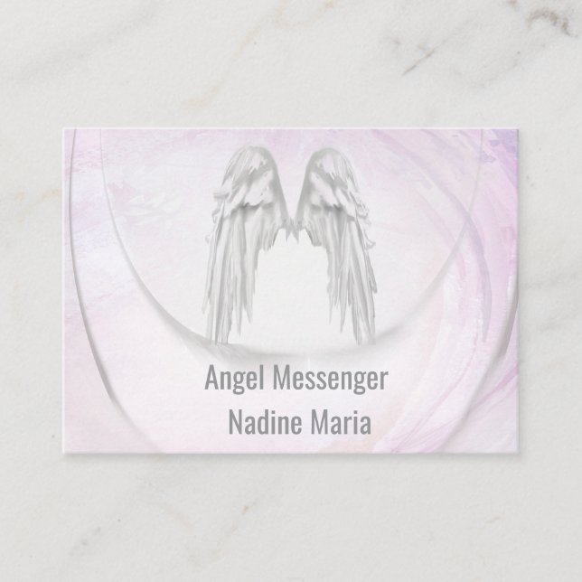 Angel Wings Light, Spiritual, Reiki, business card (Front)