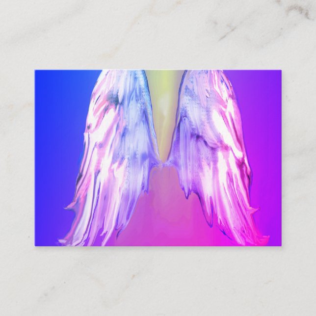Angel Wings Light, Spiritual, Reiki, business card (Front)