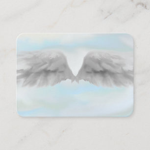 Angel Wings Light, Spiritual, Reiki, business card