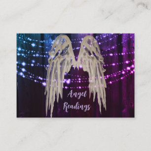 Angel Wings Light, Spiritual, Reiki, business card
