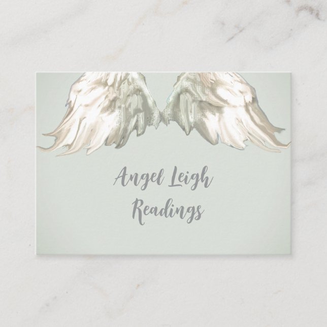 Angel Wings Light, Spiritual, Reiki, business card (Front)