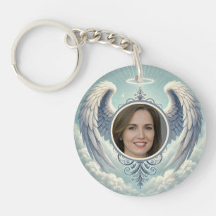 Angel Wings Memorial Key Ring