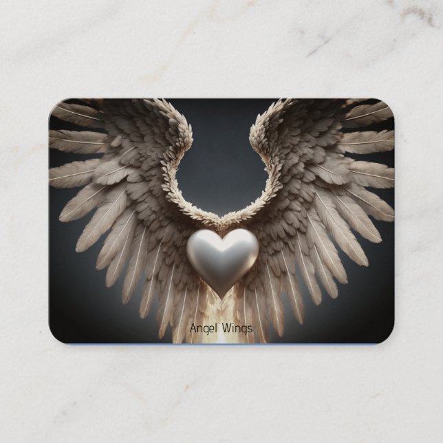 Angel Wings Premium Kraft Business Card (Front)