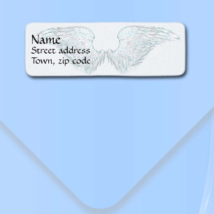Angel Wings Return Address Label