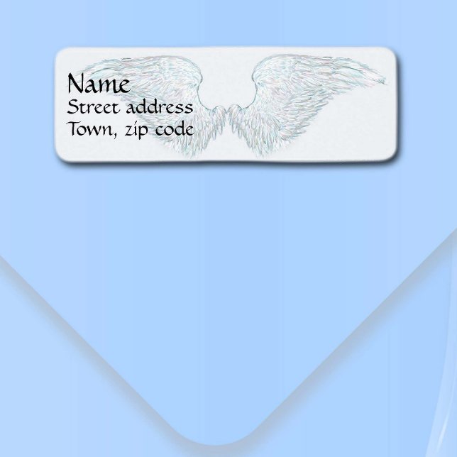 Angel Wings Return Address Label (Creator Uploaded)