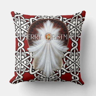 Angel Wings Snowflake Merry Christmas TW ISO Cushion