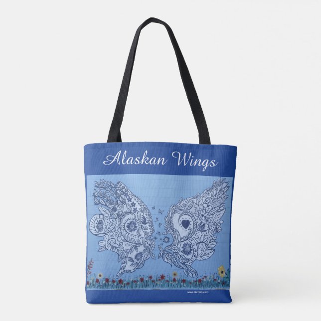 Angel Wings Tote Bag (Back)