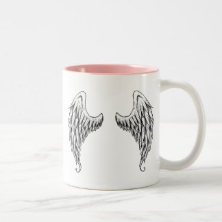 Angel wings Two-Tone coffee mug
