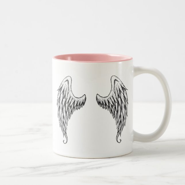 Angel wings Two-Tone coffee mug (Right)