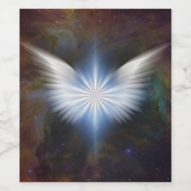 Angel Wings Wine Label (Single Label)