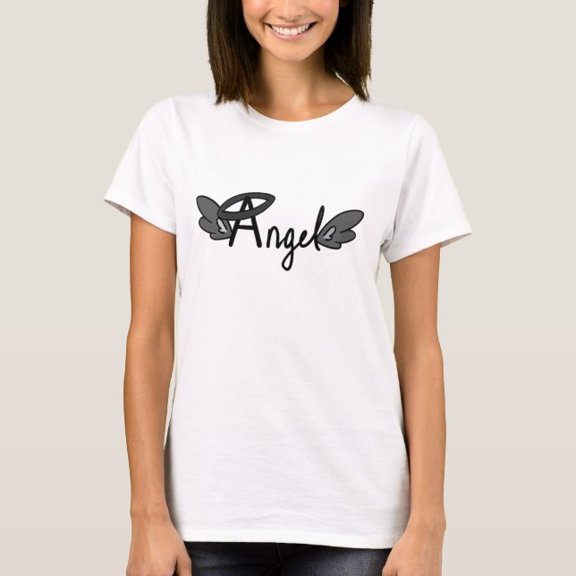 Angel Wings with Halo T-shirt (Front)
