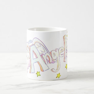 Angel Wings Word Art Custom Coffee Cup