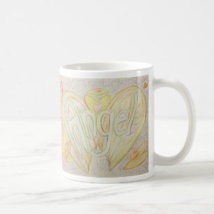 Angel Wings Word Art Custom Coffee Mug