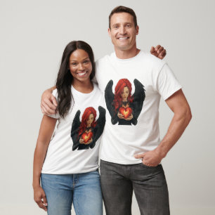 Angel With a Glowing Heart T-Shirt