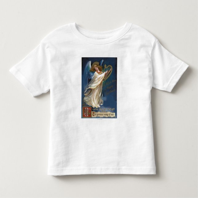 Angel with a Harp Toddler T-Shirt (Front)