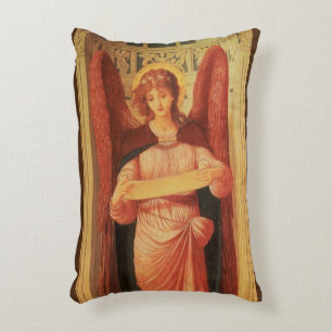 Angel with a Scroll by John Melhuish Strudwick Decorative Cushion