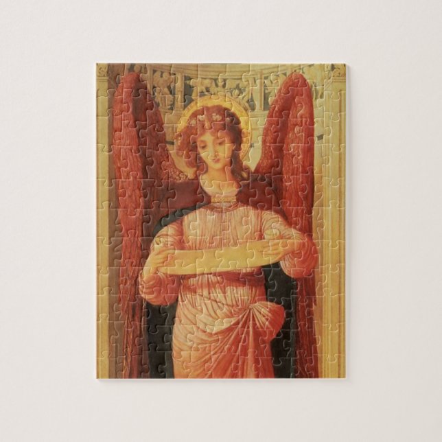 Angel with a Scroll by John Melhuish Strudwick Jigsaw Puzzle (Vertical)