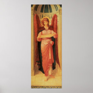 Angel with a Scroll by John Melhuish Strudwick Poster