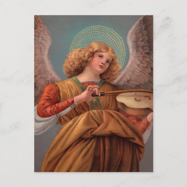 Angel with a Violin Postcard (Front)