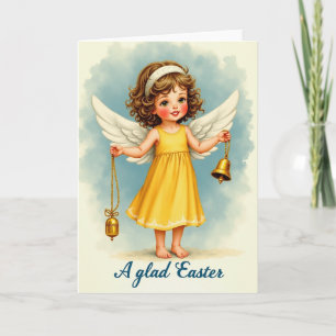 Angel With Bells Greeting Card