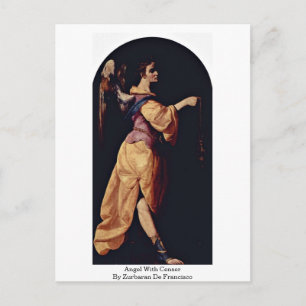 Angel With Censer By Zurbaran De Francisco Postcard