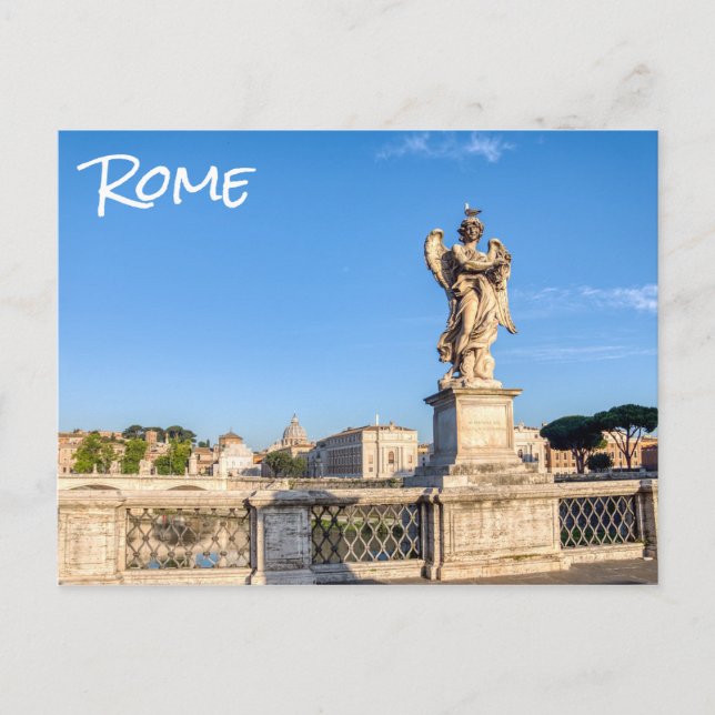 Angel with Crown of Thorns - Sant'Angelo, Rome Postcard (Front)