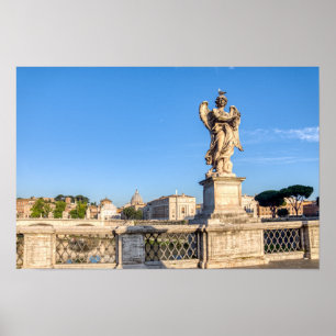 Angel with Crown of Thorns - Sant'Angelo, Rome Poster