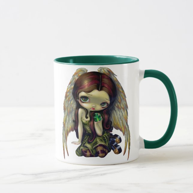 "Angel with Emeralds" Mug (Right)