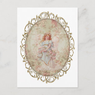 Angel with Flowers Postcard