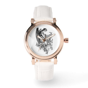 Angel With Harp And Flora Watch