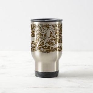 Angel with Harp Travel Mug