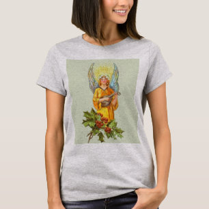 Angel With Holly And Mandolin T-Shirt