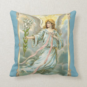 Angel With Lilies Cushion