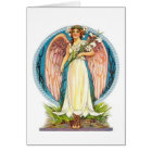 Angel With Lilly Flowers