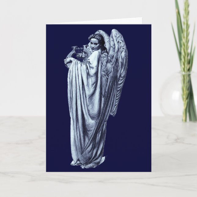 Angel With Lyre Card (Front)
