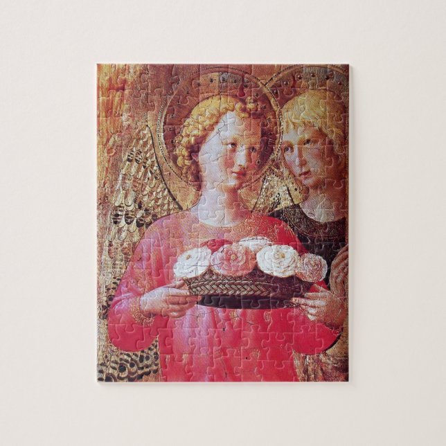 ANGEL WITH ROSES JIGSAW PUZZLE (Vertical)